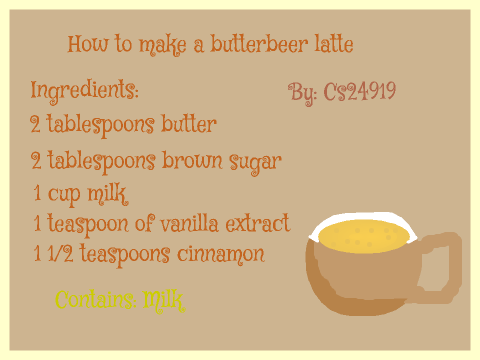 How to make butterbeer (Harry Potter)