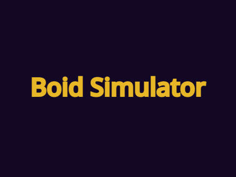 Boid Simulator