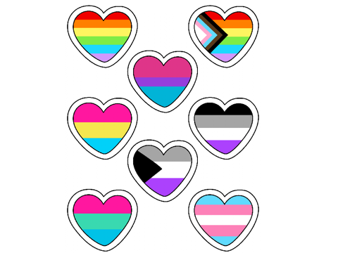 LGBTQ+ hearts <3