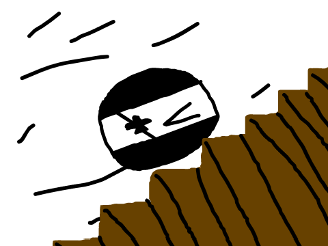 Me falling down the stAAIIRRs