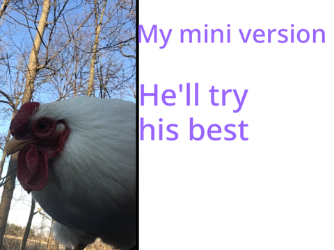 When you have a mini version of the main character 