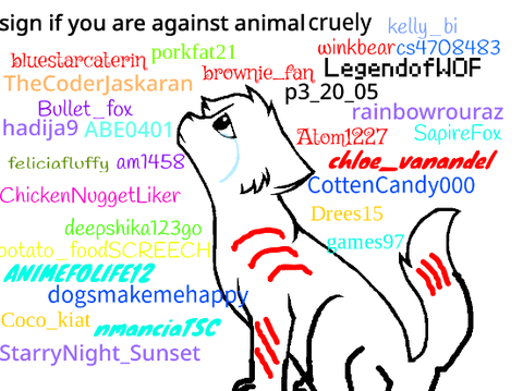 Sign if you are against animal cruelty remix, pleeease?