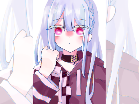 #夜咲麗に白ユリを