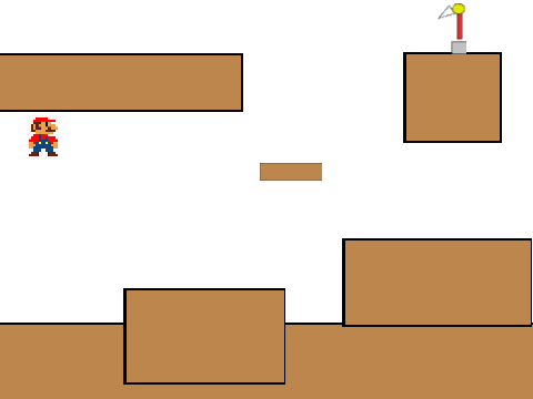 mario platformer level 1