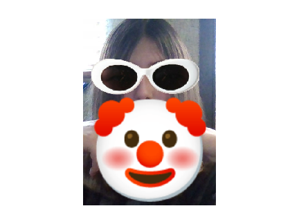 i edited her face just the glasses