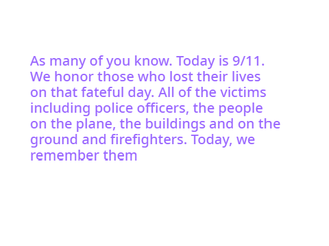 9/11 Message