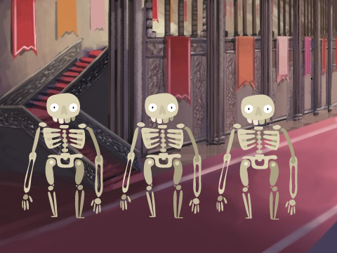 Spooky Scary Skeletons Dance!!!!!