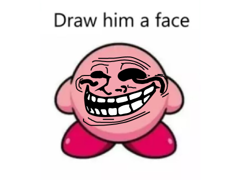 Remix and give kirby a face
