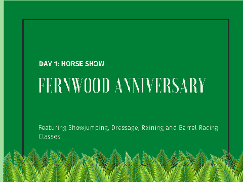 Anniversary Horse Show, Day 1