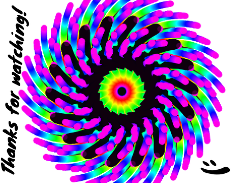 MOVING COLORED MANDALA!