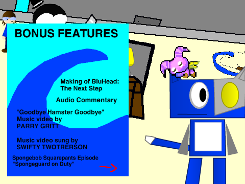 BluHead: The Next Step - DVD Bonus Features Menu