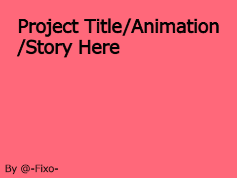 Intro For @-Fixo-