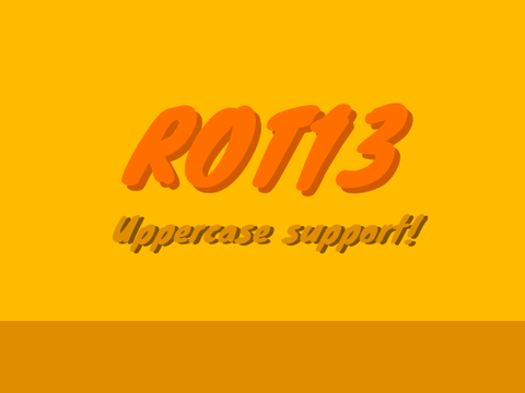 Ceaser Cipher (Uppercase support!)