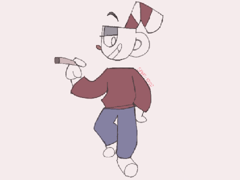 Cuphead fanart cause why not