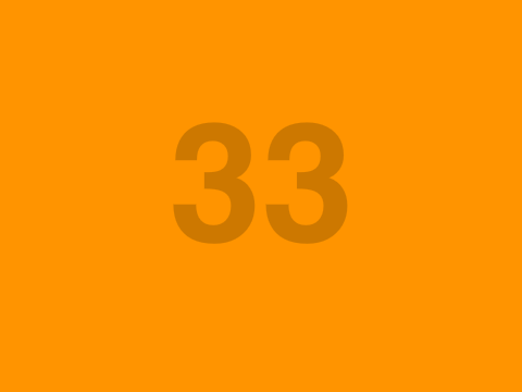 Now it's 33!