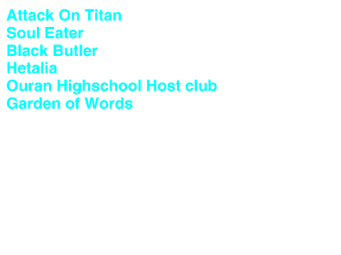 Animes that i've watched
