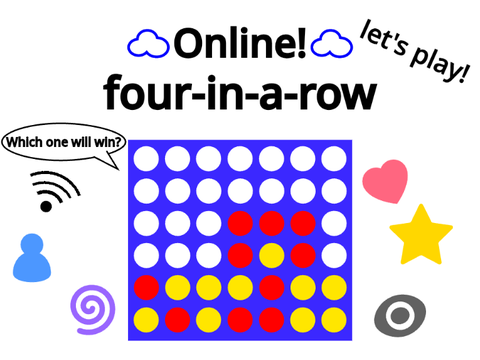 ☁️online four in a row　mobile compatible