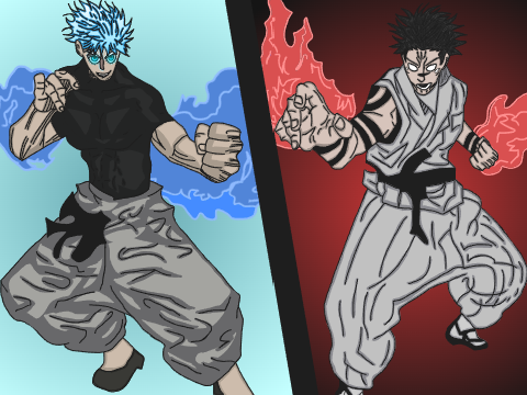 Gojo vs Sukuna Drawing