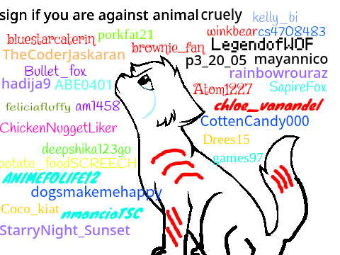 Sign if you are against animal cruelty remix, pleeease? remix