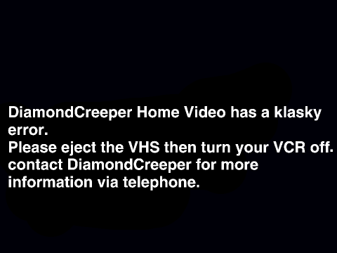 Klasky Csupo Robot logo 4000 DiamondCreeper Home Video error