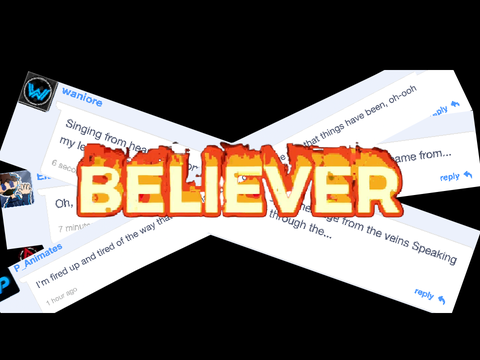 scratchers sing Believer