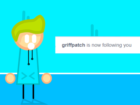 Griffpatch followed me || #Animations