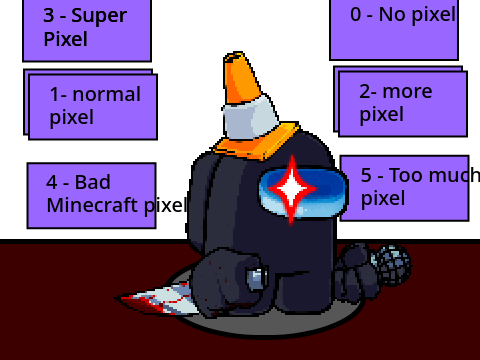 Fnf Among us - Black Pixel Version