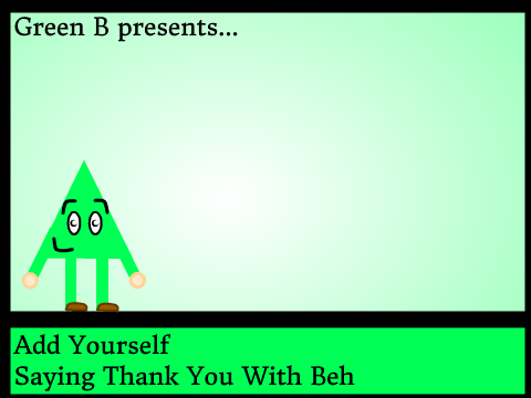 Add Yourself Saying Thank You With Beh