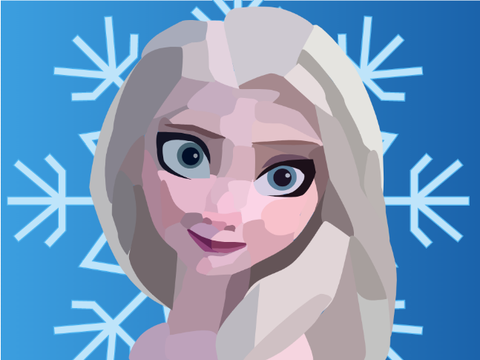 Elsa Blockshade #Elsa #Frozen #Disney #Princess #Blockshade #Art