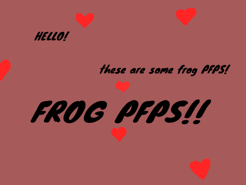 Frog PFPS!