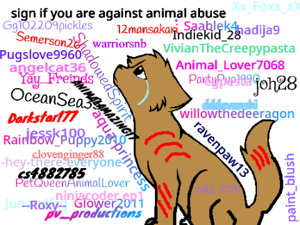 Remix & Sign if you hate hurting animals! remix x4