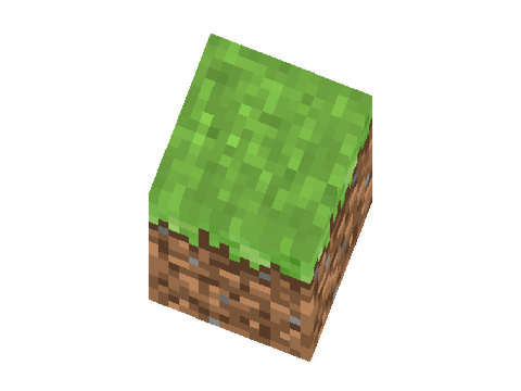 3D Minecraft Block