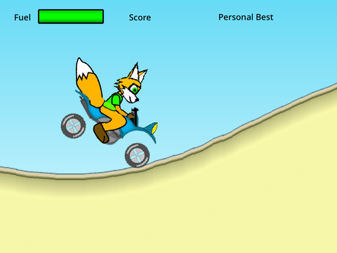 Hill Climb Racing starring my OC, Fredrick Foxington. 