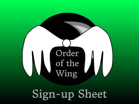 Order of the Wing RP - Sign-up Sheet