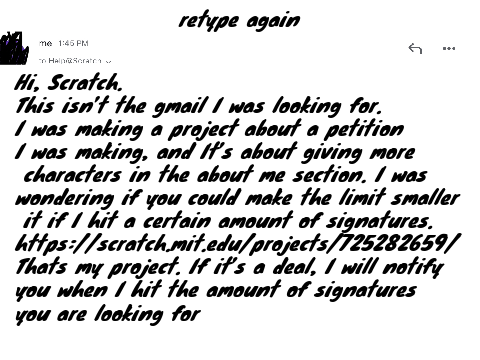 Sign this if you want more space on your profile