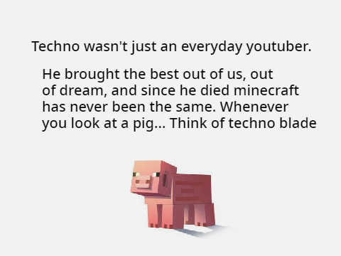 A memorial for techno blade