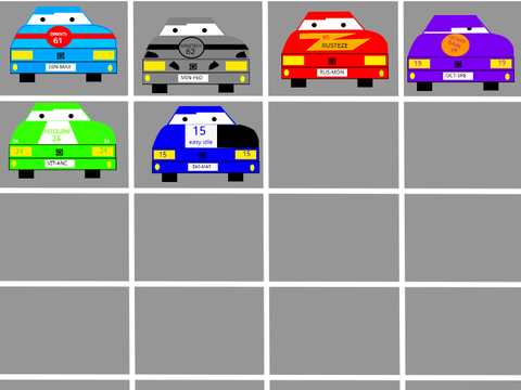 Cars movie race cars- My own ones