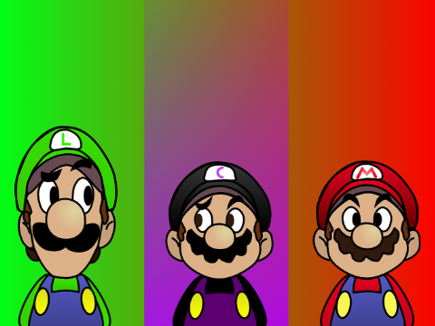 Luigi's head is longer.