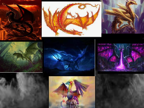 rainbow dragons!