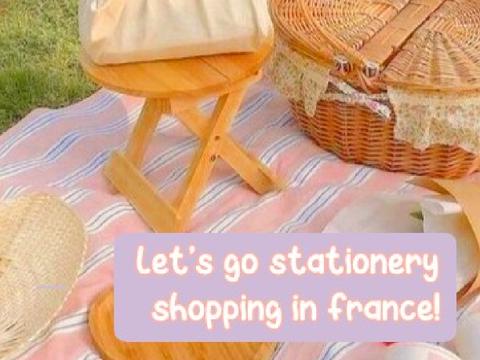 Ꮺ ⋮ let's go stationery shopping in france with me!ɞ