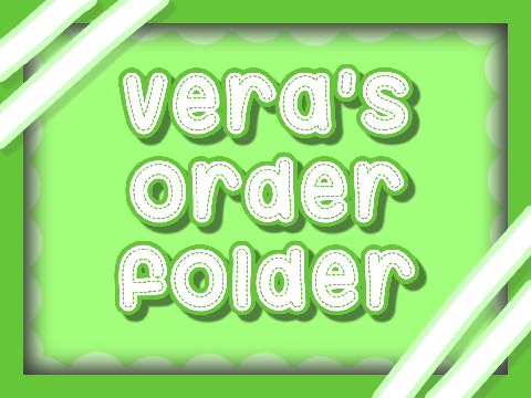 ☘️ vera's order folder