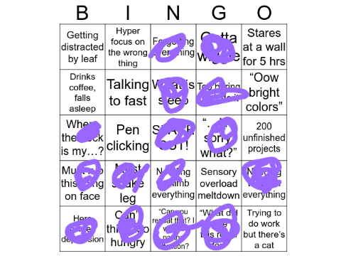 ADHD Bingo remix
