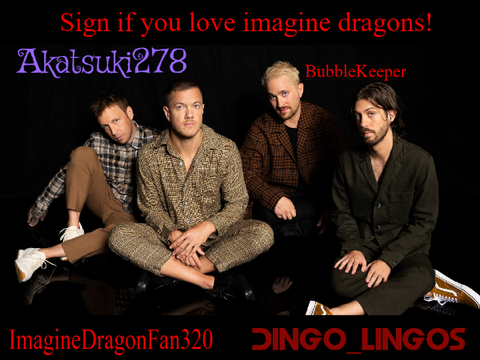 Sign if you love Imagine dragons! @remix