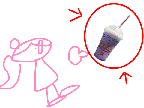 I try the new grimace shake