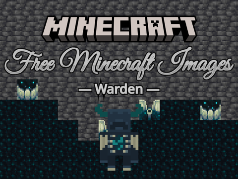 Free Minecraft Images ~Warden~ / マイクラ素材 ～ウォーデン編～