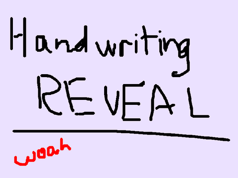 Handwriting Reveal