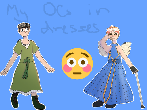 My Male OCs in Dresses,,,,