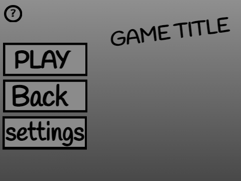 game menu template 