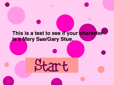 Mary Sue Test (for any character)