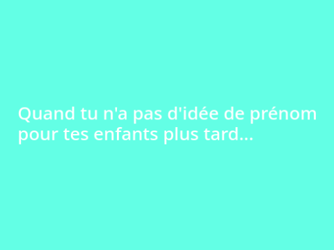 prénoms
